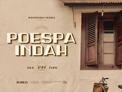 Poespa Indah - Old Font antique classic classic font font indonesia old old fashioned retro retro font typeface typography vintage vintage font