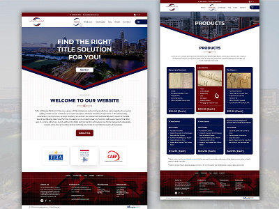 Landpro Title & Abstract design realestate ui ui ux website design