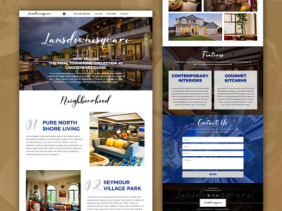 Lansdownesquare branding design graphic design realestate ui ui ux web design web development website design