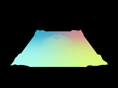 gradient volcano three.js