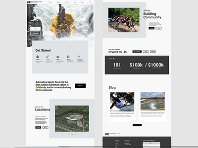 Adrenaline Sports Resort design design figma inspiration ui ux ui ux design web design