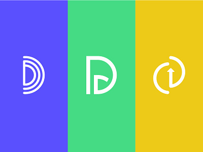 D + D (Drew Doolan) Logo blue d logo dd double d logo green logo yellow