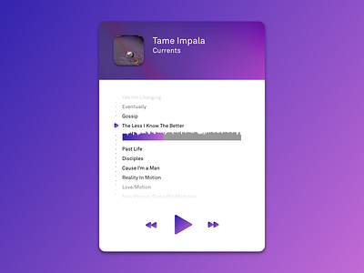 DailyUI 009 - Music Player