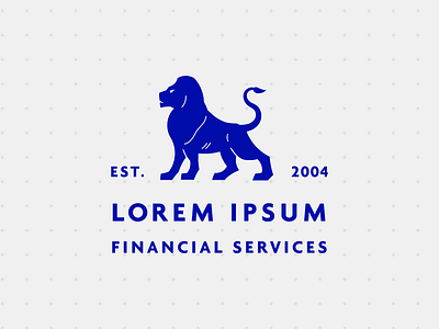 Lion Logo financial ipsum lion logo lorem tagline wordmark