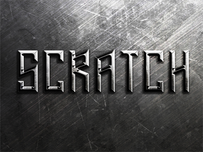 Metal Scratches Text Effect freebies text effect typography download psd