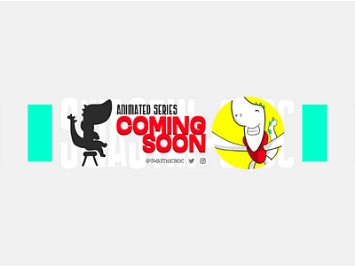 YouTube channel banner design for animated series