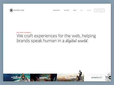 Humaan #3 humaan launch responsive website
