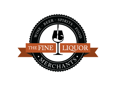 The Fine Liquor Merchants caslon identity liquor logo wine