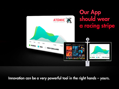 Atomic TC corporate financial fintech layout web design webdesign website