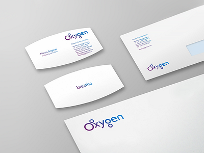 Oxygen collaterals branding business cards collaterals design envelope letterhead oxygen