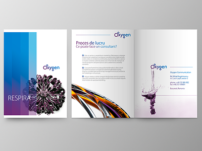 Oxygen brochure branding brochure design leaflet oxygen print