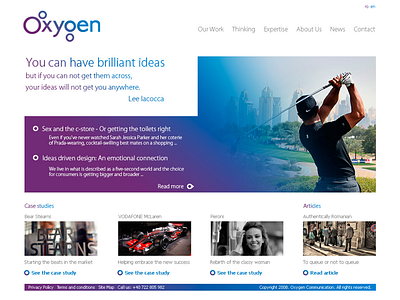 Copyright 2008 - Oxygen website created 10 years ago