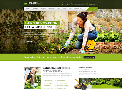 Garden Care - Gardening and Landscaping HTML Template