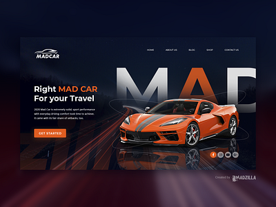 Sports Car Design Inspiration branding design illustration ui website website concept website design website designer