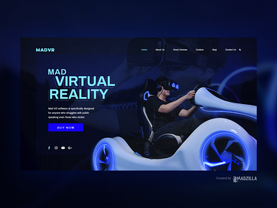 Virtual Reality Design Inspiration branding design illustration ui website website concept website design website designer