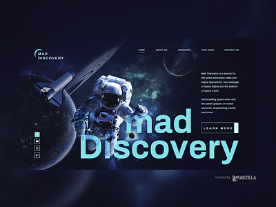 Space Discovery Design Inspiration branding design illustration ui website website concept website design website designer