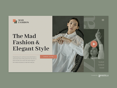 Fashion Design Inspiration design landing page minimal website website concept website design website designer