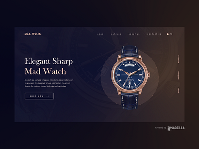 Watch Website Design Inpiration