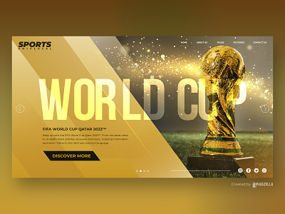 FIFA World Cup Design Inspiration branding design illustration ui website website concept website design