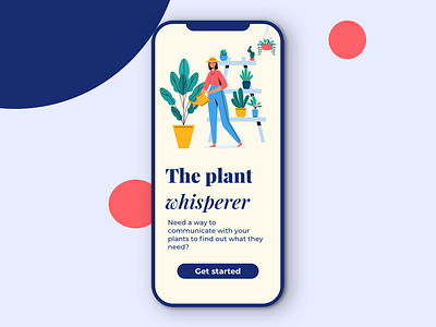 Plant Whisperer adobe illustrator adobexd home plant illustration plants ui ux zerowaste