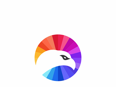 2 abstract animal illustration bird design icon logo