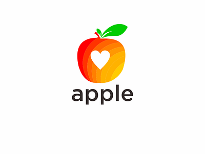 apple abstract apple apple design apple gradiant design flat icon logo ui