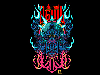 Eternal Devil design illustration vector