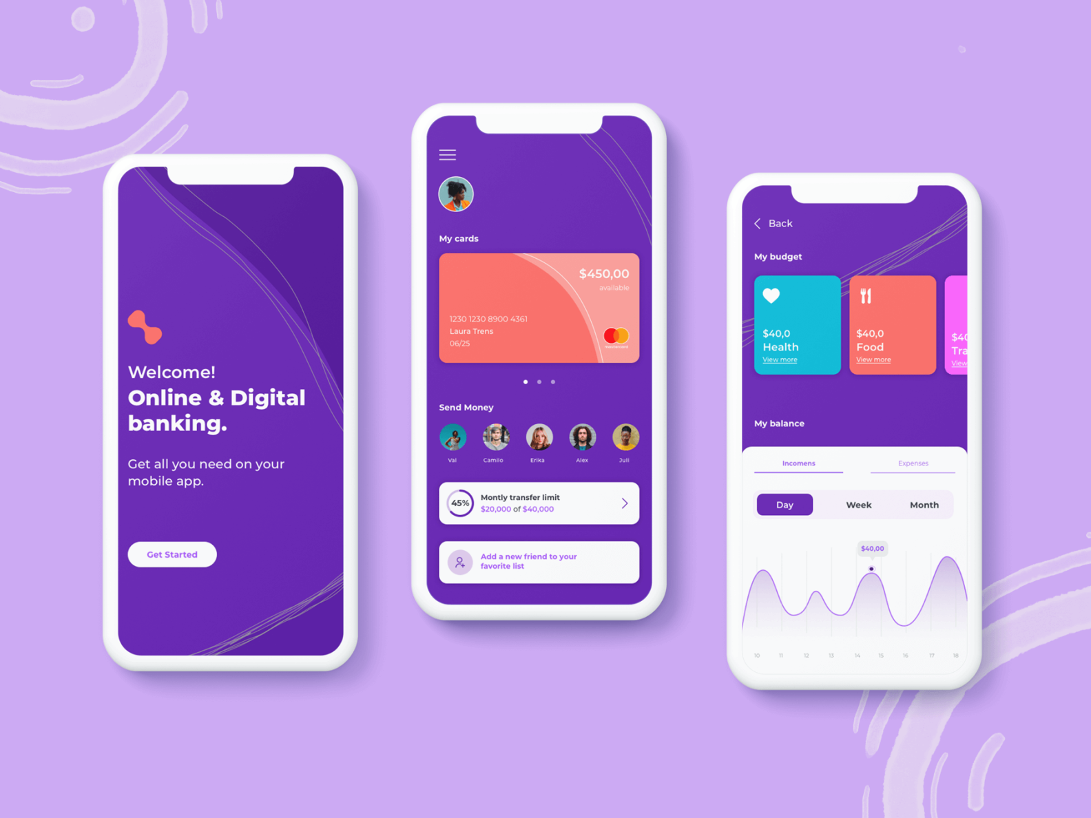 Digital banking concept ui by Sharon on Dribbble