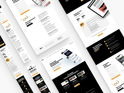 RBC Pro design landing page design landingpage layout media minimal mobile subscribe webdesign website