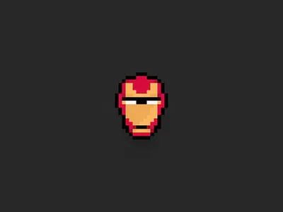 Ironman pixel head 16bit ironman pixel pixels