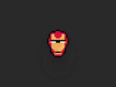 Ironman pixel head 16bit ironman pixel pixels