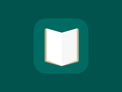 Icon app for book reader book dailyui flat iconapp minimal reader
