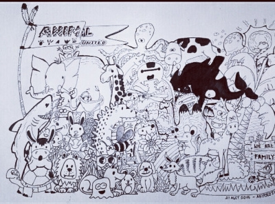 animal doodle