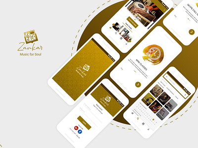 Zankar Music App - Android Screens