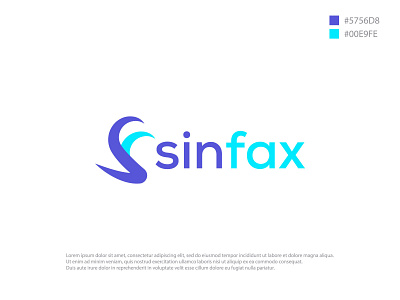 SF sinfax logo branding digital agency lettermark logo logo design logomark medicine company logo medicine logo minimal logo modern logo pharma logo pharmaceutical logo sf letter sf logo