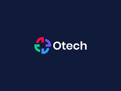 Otech branding letter mark monogram logo logo design logo designer negative space logo o o letter logo o logo otech startup tech company tech logo techno technologies technologist logo technology
