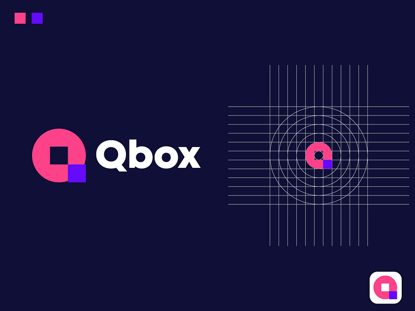 Qbox logo design by Nayeem Mondol on Dribbble