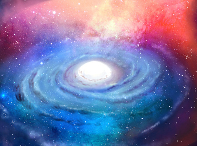 Galaxy background art colorful art galaxy illustration