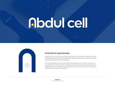 Abdul Cell Logo design design graphic design logo logo design minimal