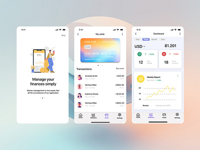 UI UX design mobile wallet