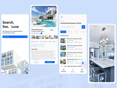 Real Estate App Design app design icon minimal ui ux