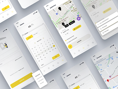 Delivery app/Courier app-App design app design icon minimal ui ux