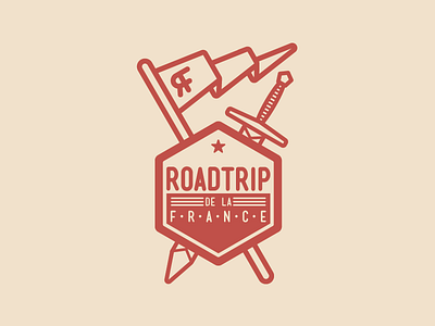 Roadtrip design flat design france graphic design hipster illustration illustrator logo quinvdv roadtrip