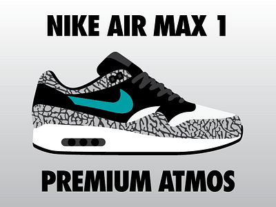 Premium Atmos air max air max 1 air max day footwear illustration kicks quinvdv shoes