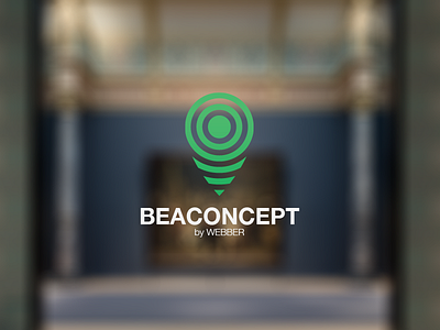 Beaconcept beacon concept design flat icon landmarker logo marker quinvdv sonar
