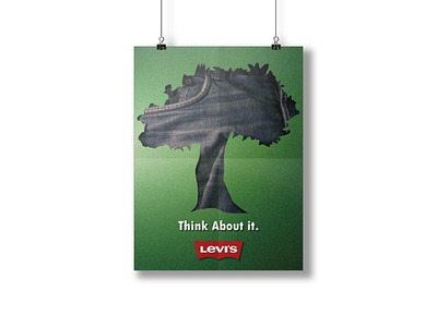 Levi's Green Denim campaign denim fashion jeans levis poster