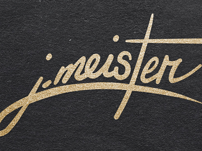 JMeister Design logo redesign hand lettered ipad pro logo procreate