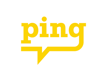 Ping chat gold logo logo challenge ping social thirty logos thirtylogos yellow