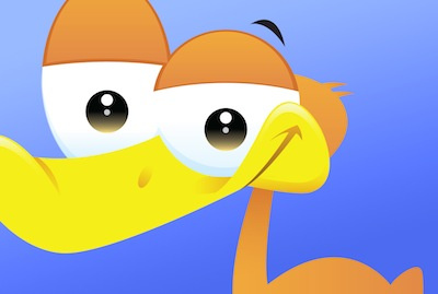 Duck duck illustration illustrator mascot