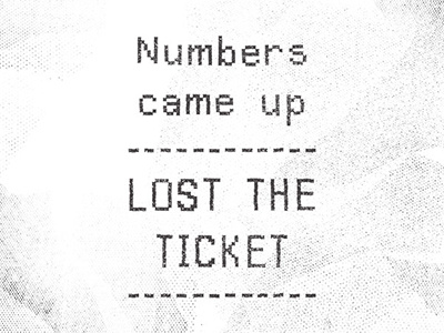 Lottery custom distress lettering texture type typography weathered